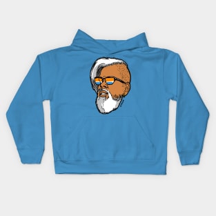 Classic Uncle Rags! Slick Look with Beard and Sunglasses Kids Hoodie